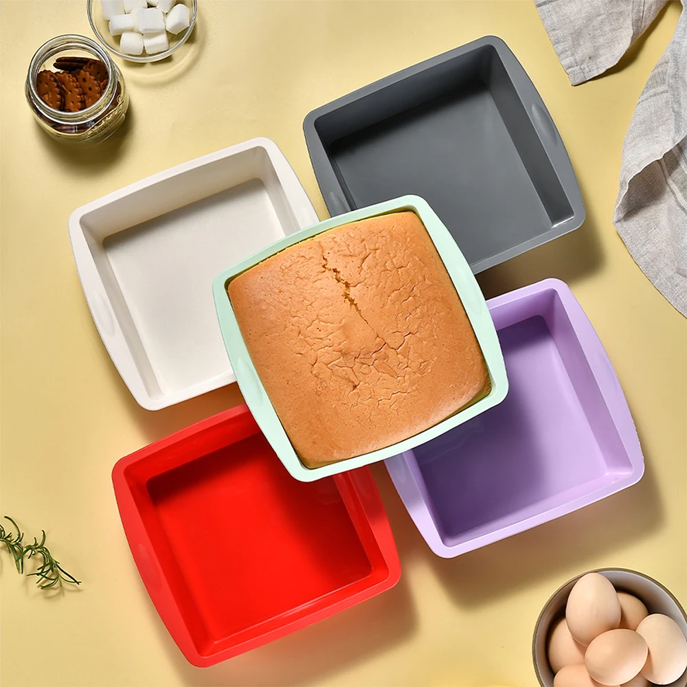 Kitchen Appliances For Baking - 1/4 szt. Silikonowa kwadratowa forma do