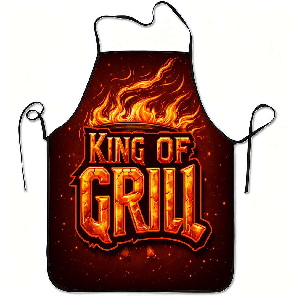 Kitchen Baking Ideas - 1 sztuka fartucha Bbq King, fartuch
