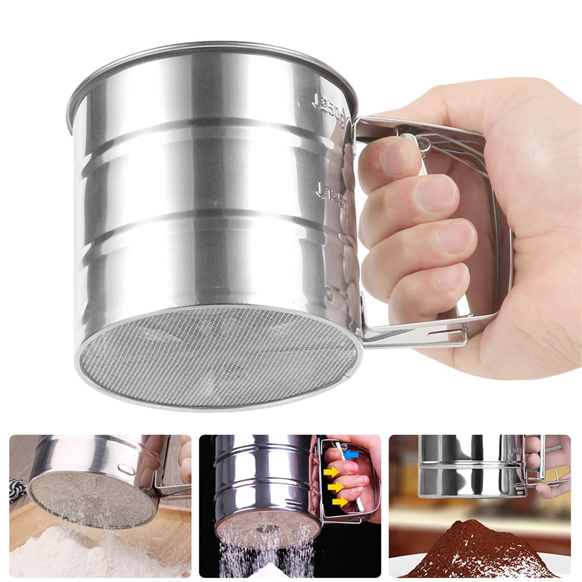 Baking Powder Kitchen - Sitko sitko ze stali nierdzewnej sito