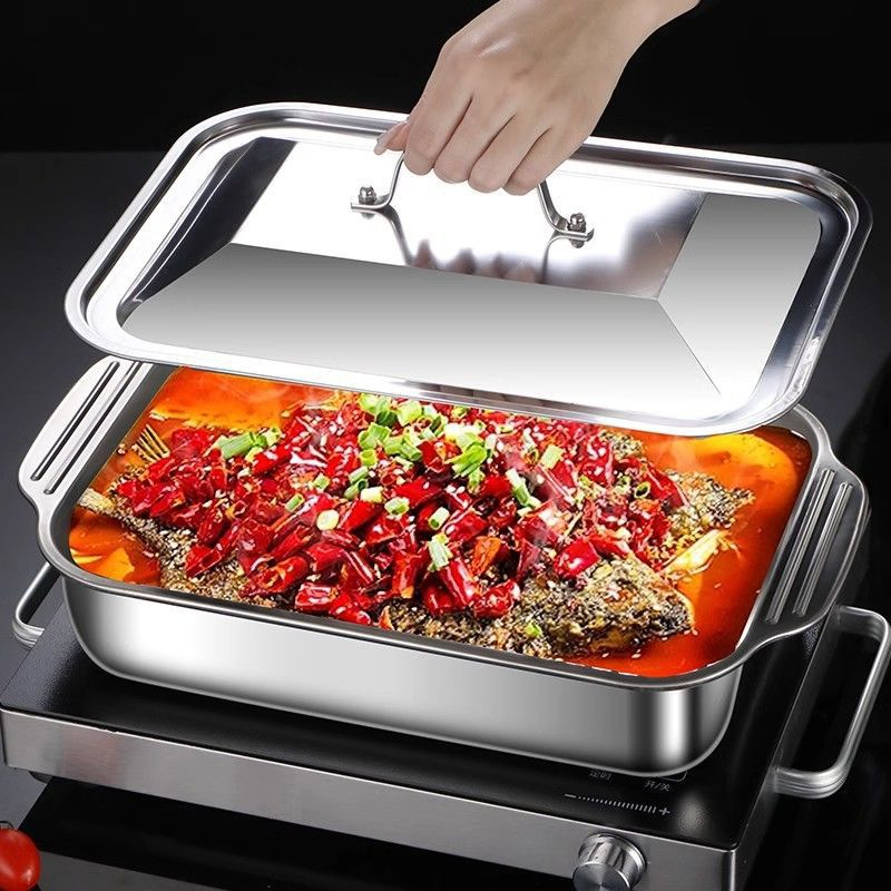 Kitchen Baking Products - Prostokątna, głęboka blacha do pieczenia ze