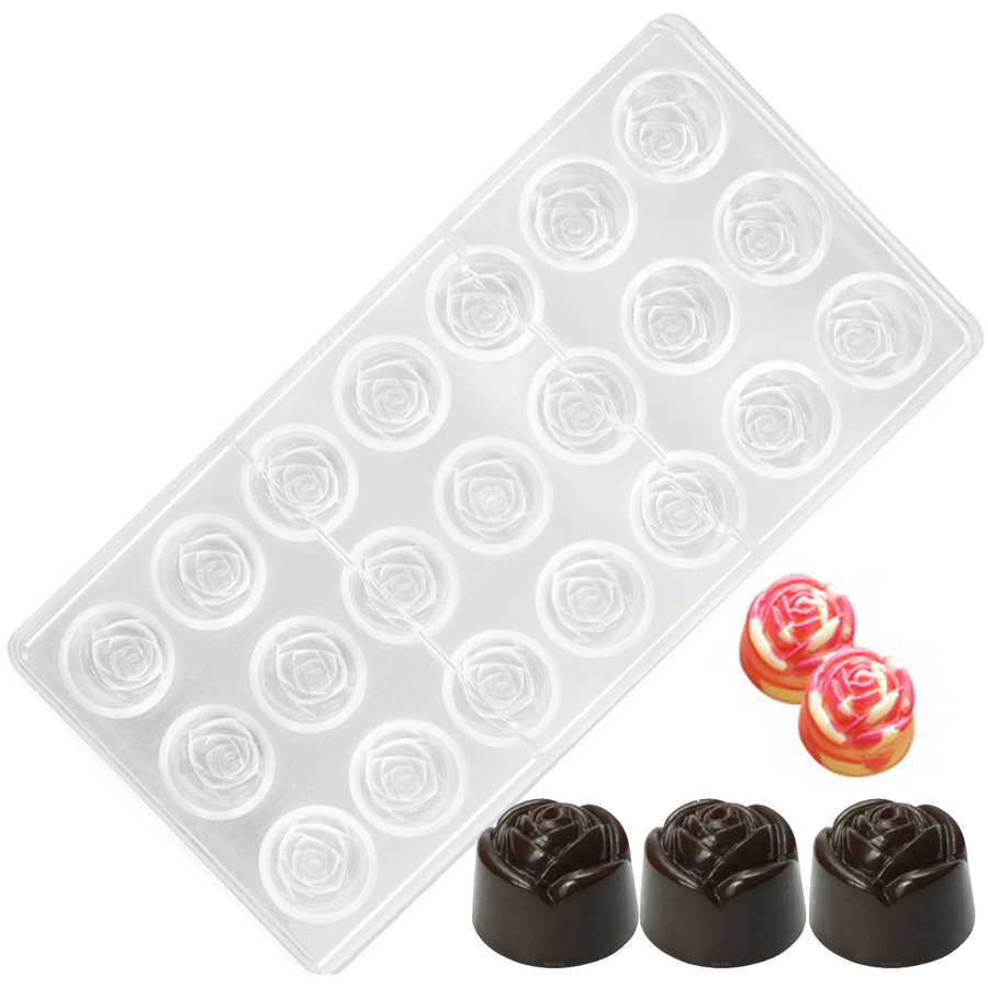 Kitchen Accessories For Baking - Formy do czekoladek z twardego, przezroczystego