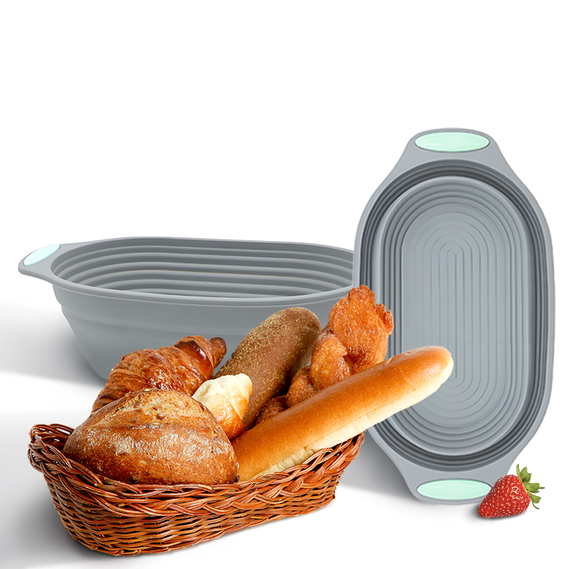 Proofing Basket Banneton - 1 szt. Silikonowy składany kosz do