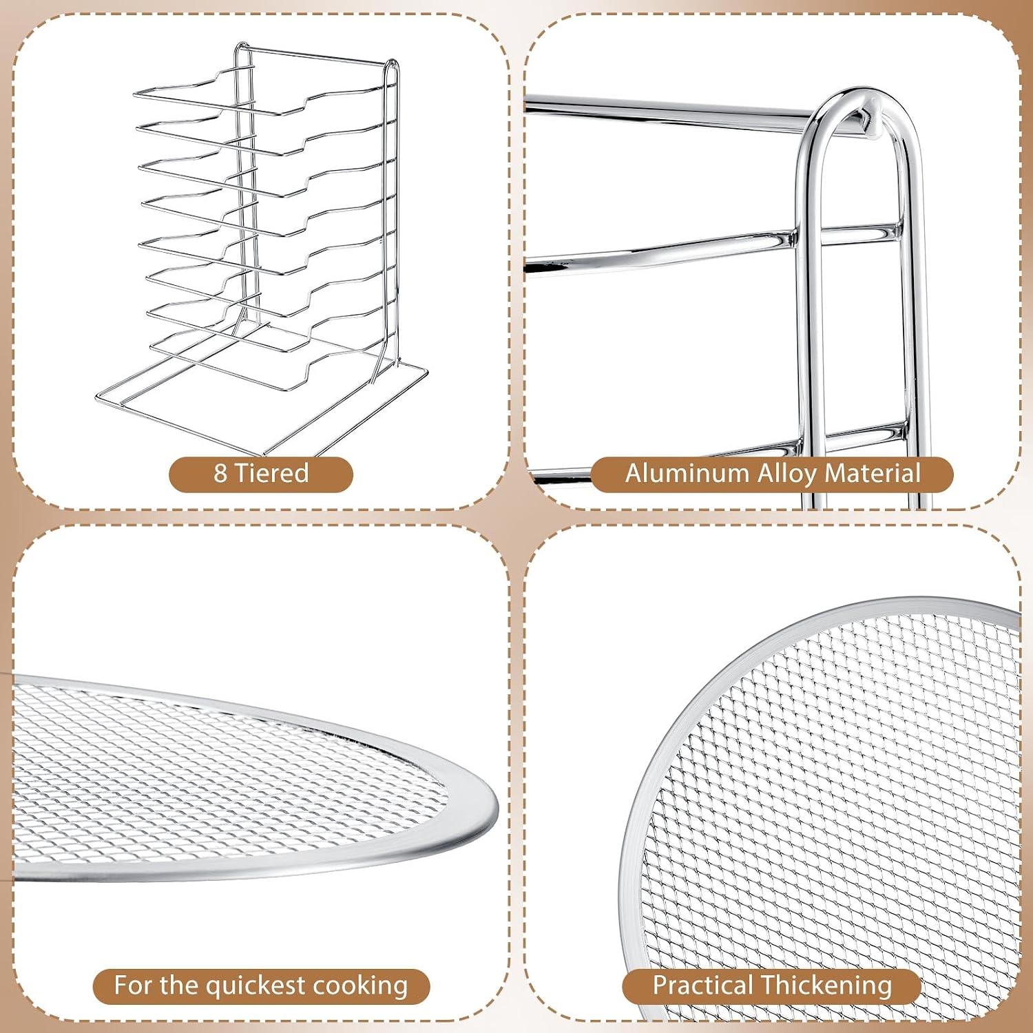 Stojak na pizzę z 8 poziomami  – Baking Kitchen Set recenzja i cena