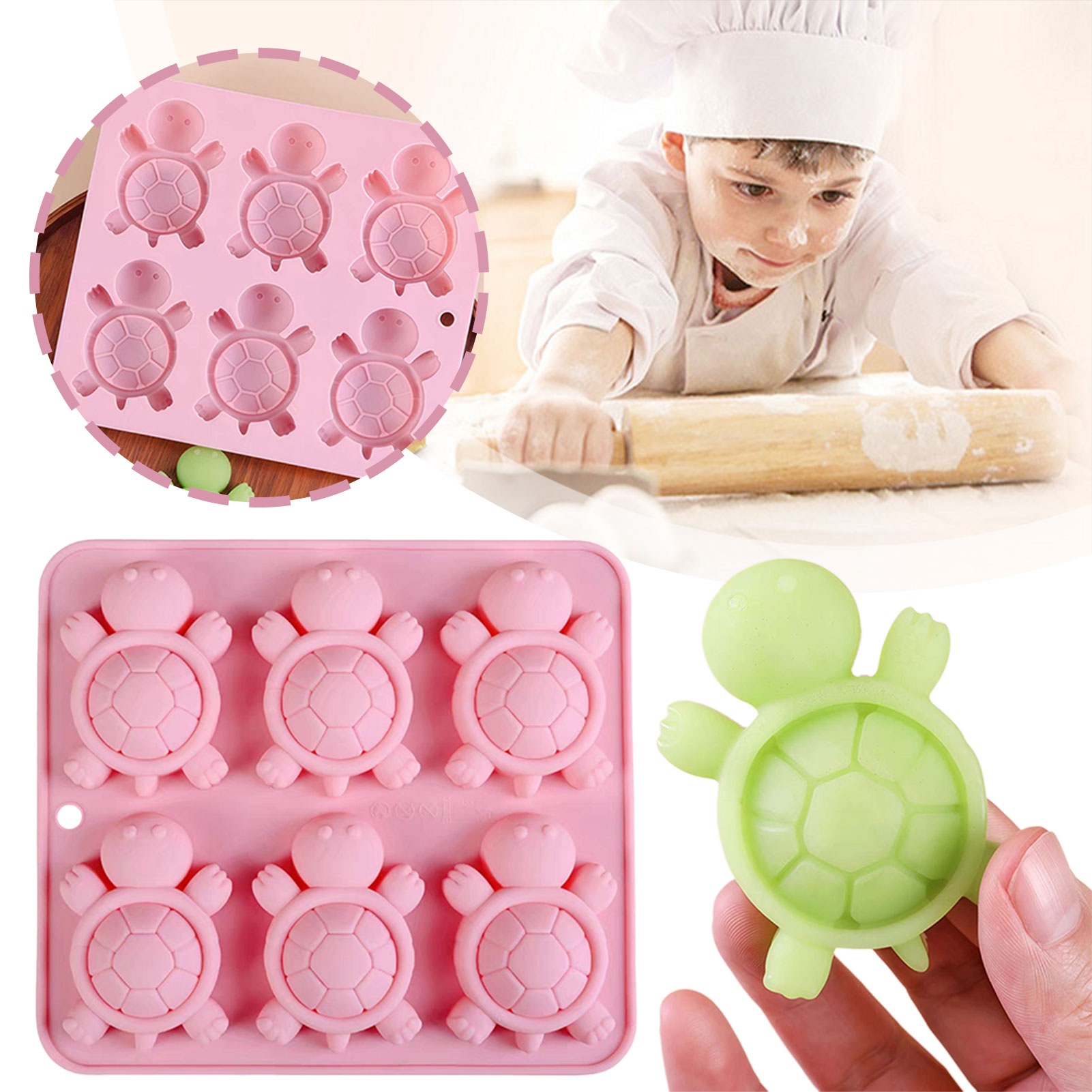 Żłwie lodowe taca 3d żłwie mor – Kitchen Appliances For Baking recenzja i cena
