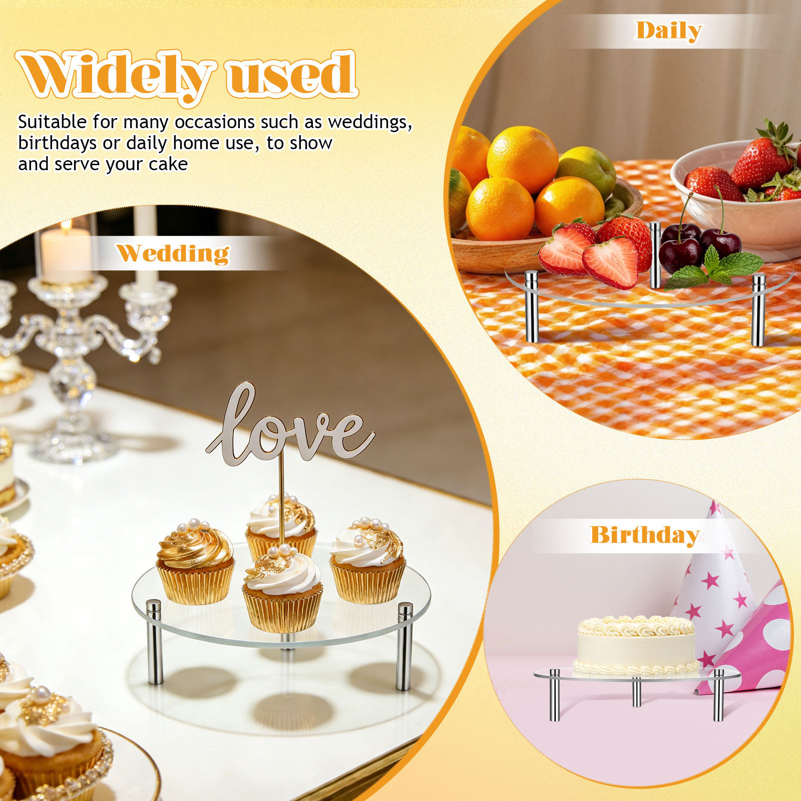 3 sztuki – przezroczyste stoja – Kitchen Accessories For Baking recenzja i cena