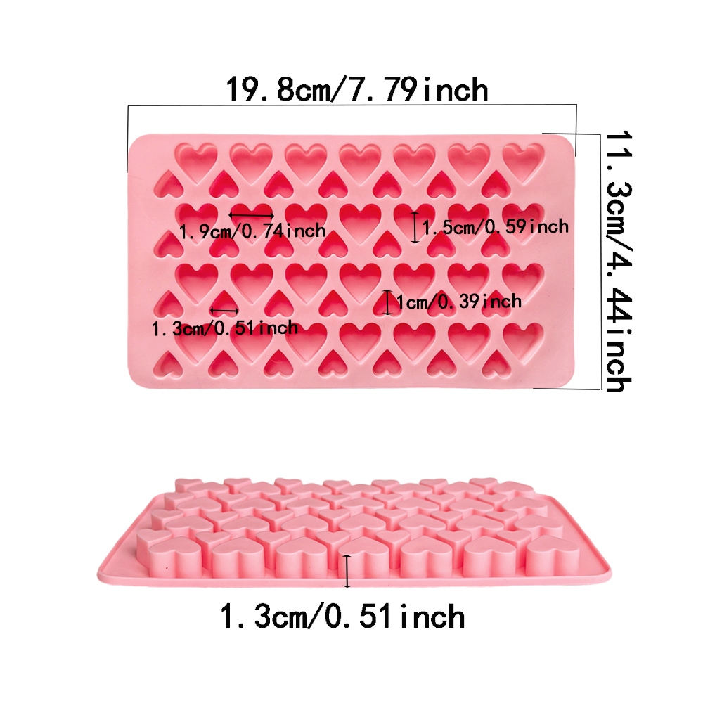 56 wgłębień w kształcie serca  – Silicone Cake Mold recenzja i cena