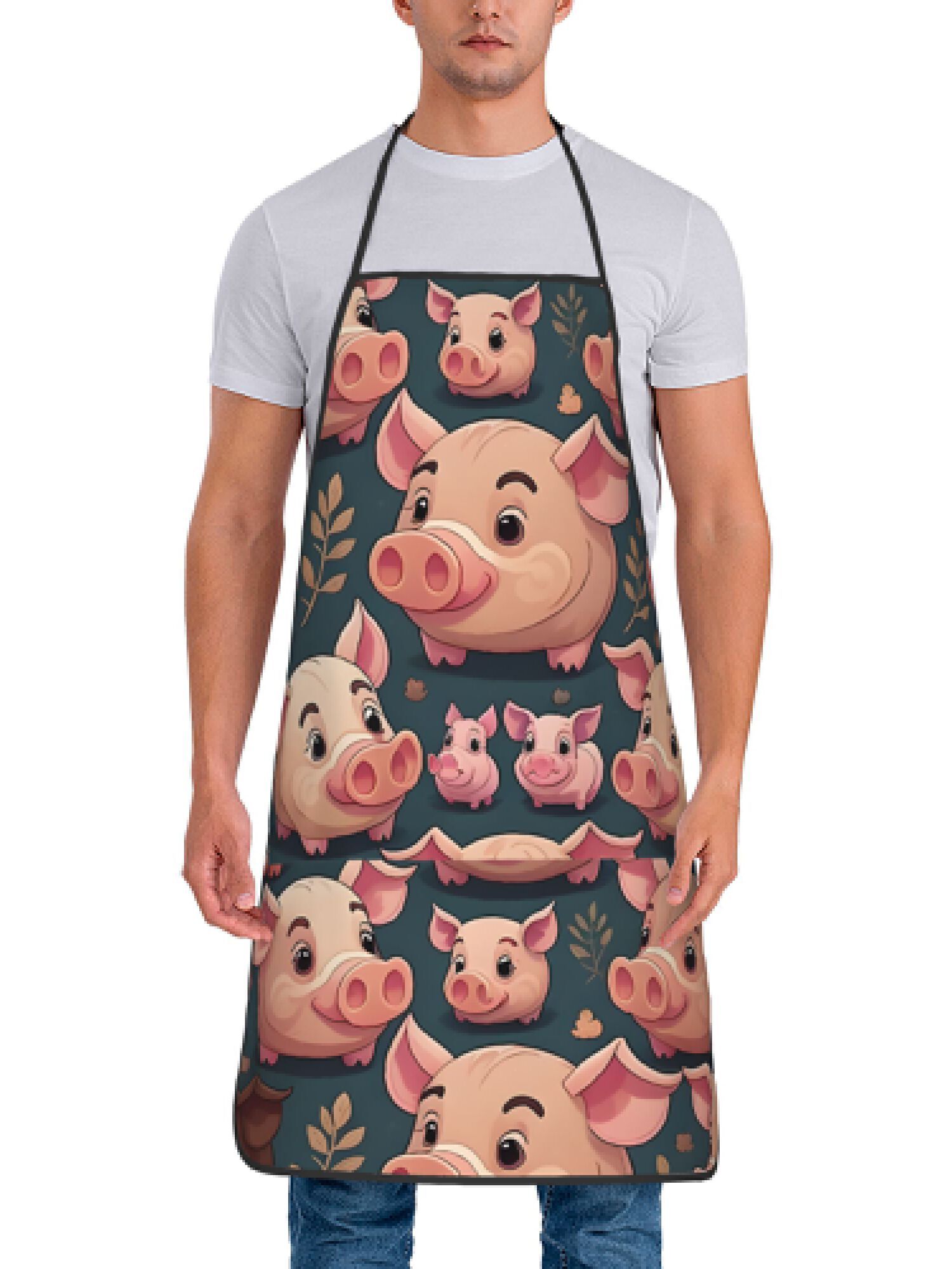 1 sztuka retro różowego fartuc – Kitchen Baking Ideas recenzja i cena
