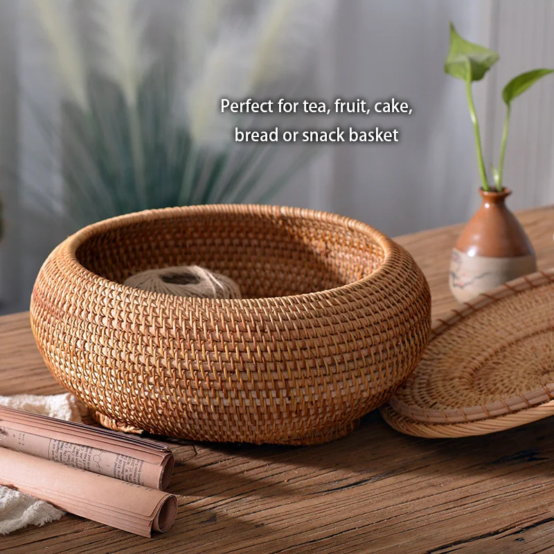 Ręcznie tkane rattanowe pudełk – Kitchen Baking Tray Storage recenzja i cena