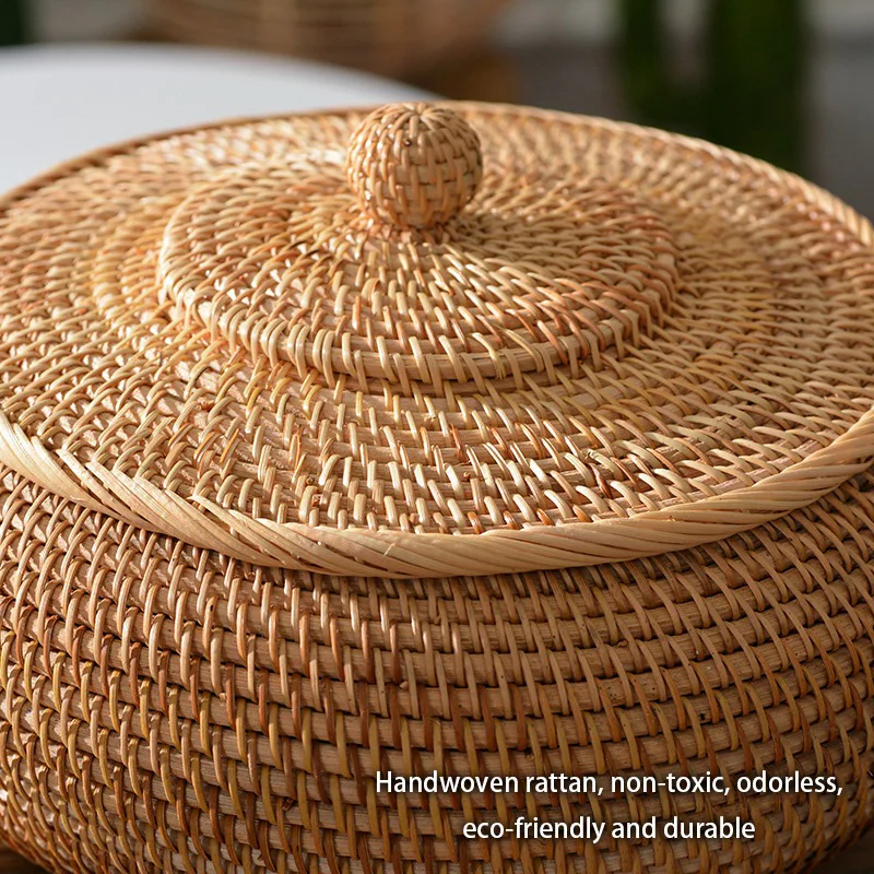 Ręcznie tkane rattanowe pudełk – Kitchen Baking Tray Storage recenzja i cena